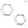 Hyllyt Max Home Rauta Puu MDF 30 X 27 X 10 CM (6 osaa)