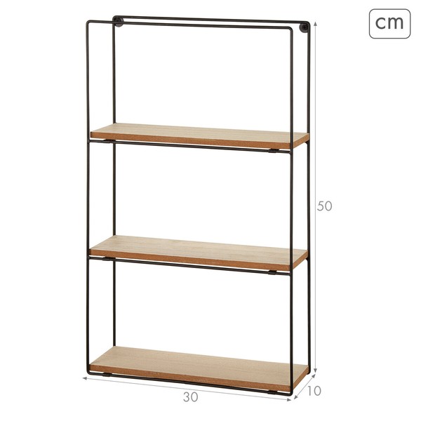 Shelves Max Home Iron MDF Wood 30 x 50 x 10 cm (4 Units)
