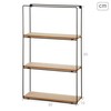 Shelves Max Home Iron MDF Wood 30 x 50 x 10 cm (4 Units)