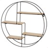 Shelves Max Home Iron MDF Wood 50 x 50 x 10 cm (4 Units)