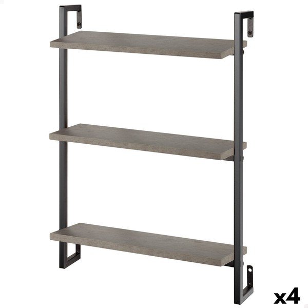 Shelves Max Home Iron MDF Wood 40 X 55 X 12 cm (4 Units)