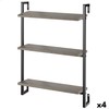 Shelves Max Home Iron MDF Wood 40 X 55 X 12 cm (4 Units)