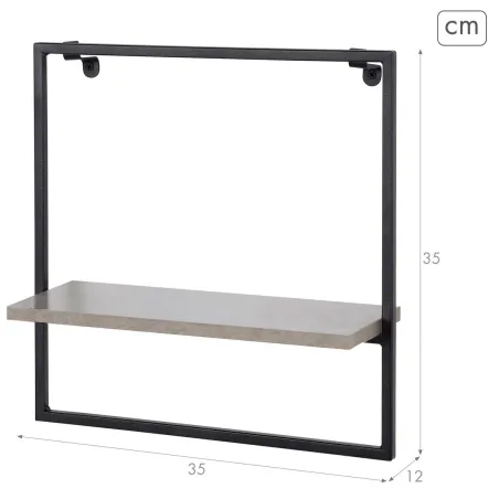 Shelve Max Home Iron MDF Wood 35 x 35 x 12 cm (6 Units)
