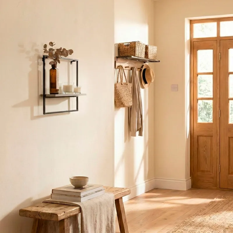 Shelve Max Home Iron MDF Wood 35 x 35 x 12 cm (6 Units)
