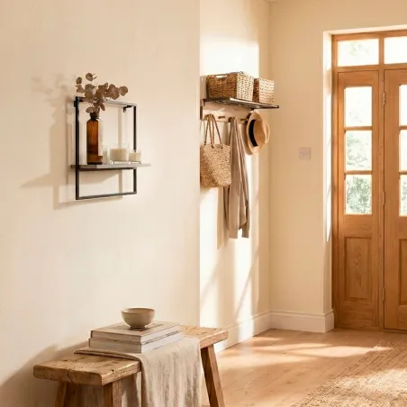 Shelve Max Home Iron MDF Wood 35 x 35 x 12 cm (6 Units)