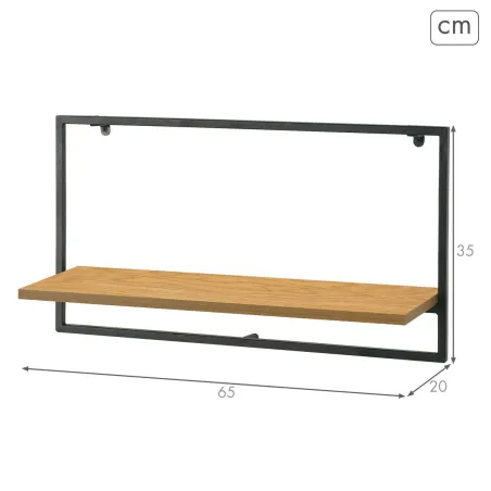 Shelve Max Home Iron MDF Wood 65 X 35 X 20 CM (4 Units)