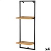 Hyllyt Max Home Rauta Puu MDF 25 X 75 X 20 CM (4 osaa)