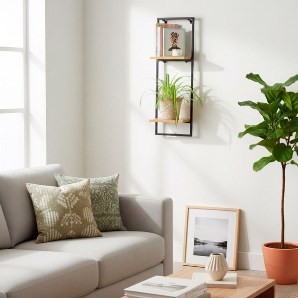 Shelves Max Home Iron MDF Wood 25 X 75 X 20 CM (4 Units)