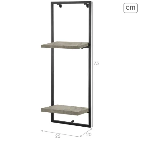 Shelves Max Home Iron MDF Wood 25 X 75 X 20 CM (4 Units)