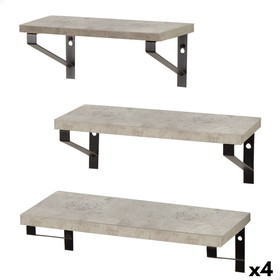 Shelves Max Home Iron MDF Wood 42 X 12 X 16 CM (4 Units)