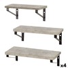 Shelves Max Home Iron MDF Wood 42 X 12 X 16 CM (4 Units)