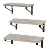 Shelves Max Home Iron MDF Wood 42 X 12 X 16 CM (4 Units)