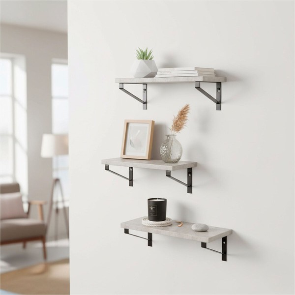 Shelves Max Home Iron MDF Wood 42 X 12 X 16 CM (4 Units)