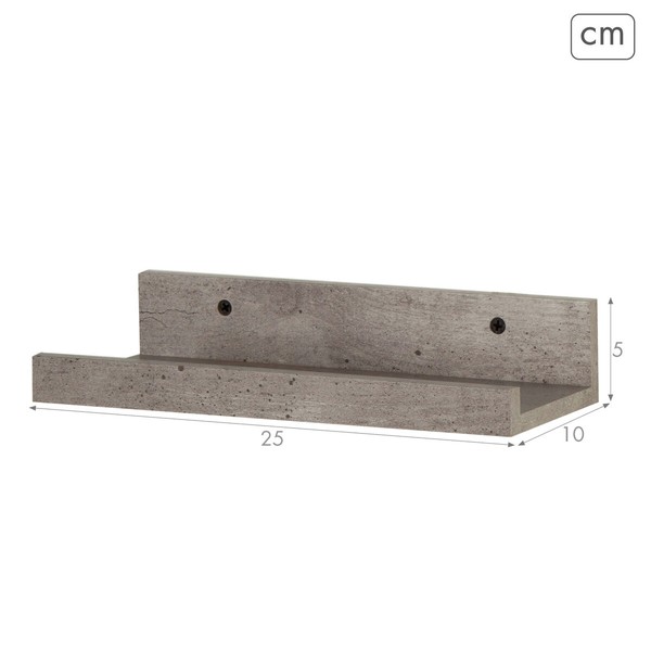 Shelves Max Home MDF Wood 25 X 5 X 10 CM (6 Units)