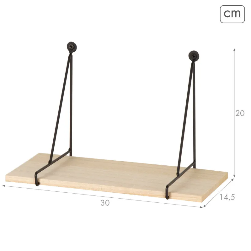 Shelve Max Home Iron MDF Wood 30 X 20 X 14,5 CM (6 Units)