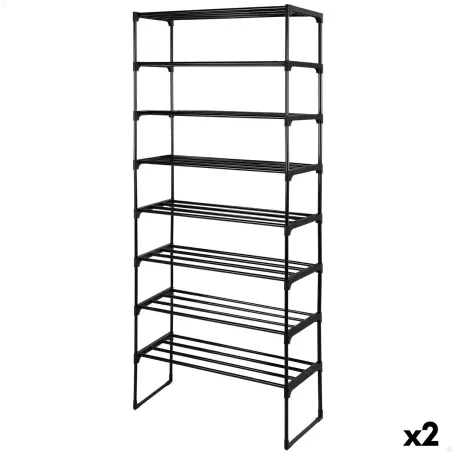Lentyna Max Home Juoda Metalinis Plastmasinis 67 X 160 X 30 CM (2 vnt.)