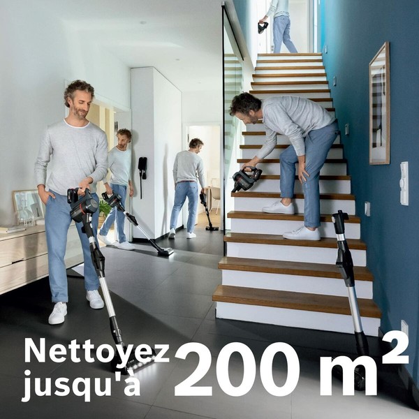 Bezvadu Putekļu Sūcējs BOSCH BBS712A Melns