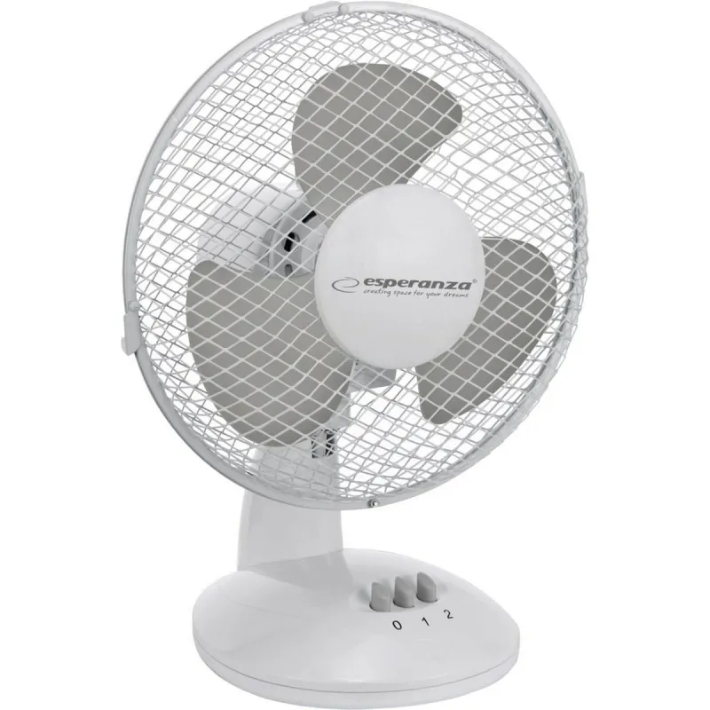 Настольный вентилятор Esperanza EHF004WE Белый Серый 30 W