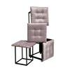 Набор табуретов GO GIFT Transformer Розовый Велюр Сталь 50 x 50 x 50 cm Пуф 5-в-1 5 штук