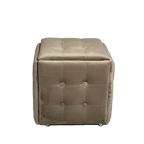 Taburečių rinkinys GO GIFT Transformer Capuccino Aksomas Plienas 50 x 50 x 50 cm Fotelis 5 viename 5 vnt.
