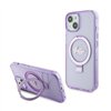 Guess Ring Stand Script Glitter MagSafe - iPhone 15 Plus Case (Purple)