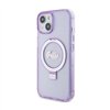 Guess Ring Stand Script Glitter MagSafe - iPhone 15 Plus Case (Purple)