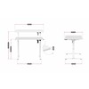 rakstāmgalds Huzaro HZ-Hero 7.9 White Balts