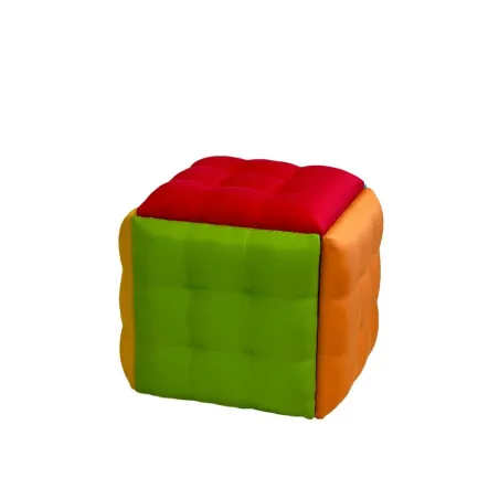 Taburečių rinkinys GO GIFT Transformer Spalvotas Oda Plienas 50 x 50 x 50 cm Fotelis 5 viename 5 vnt.