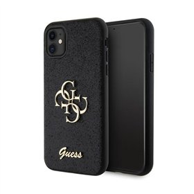Guess Glitter Script Big 4G - iPhone 11 Case (black)