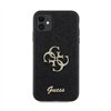 Guess Glitter Script Big 4G - iPhone 11 Case (black)