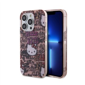 Hello Kitty IML Tags Graffiti - iPhone 14 Pro Max case (pink)