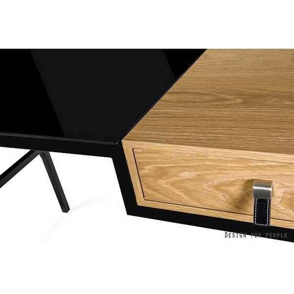 Pöytä Unique LESTE JSBG-142-1 Musta Teräs 120 x 76 x 60 cm