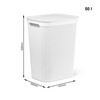 Laundry Basket Rotho Brisen White 50 L Plastic
