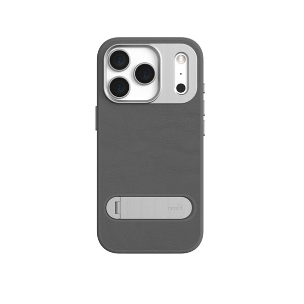 Moshi Kameleon MagSafe - Case iPhone 17 Pro with Stand Function (Midnight Gray)