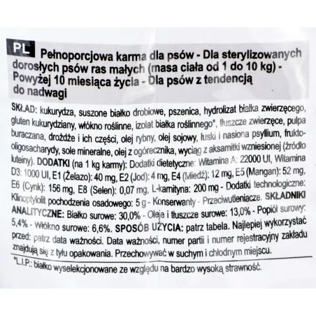 Fodder Royal Canin Mini Sterilised Adult Chicken 1 kg