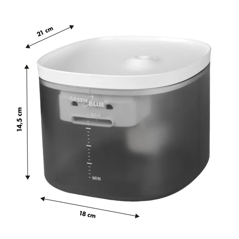 Kissan ruoka-annostelija Greenblue GB392 Harmaa