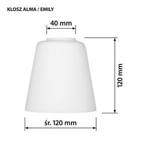 Built-in spotlight Activejet AJE-ALMA 3P 120 W 40 W