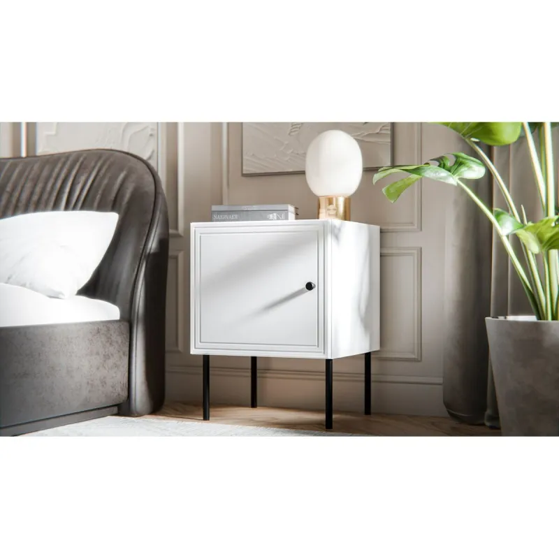 Spintelė Cama Meble PALAZZO 400030 Balta Juoda