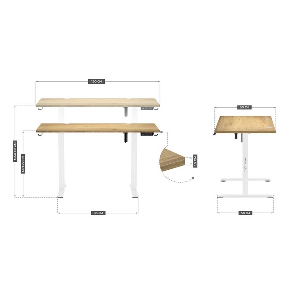 Desk Mark Adler MA-Leader 7.0 Craft White Wood