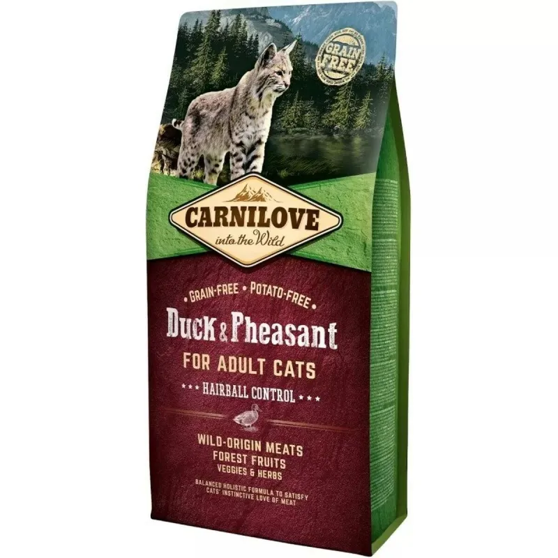 Фураж Carnilove Duck & Pheasant Hairball Control утка 6 Kg