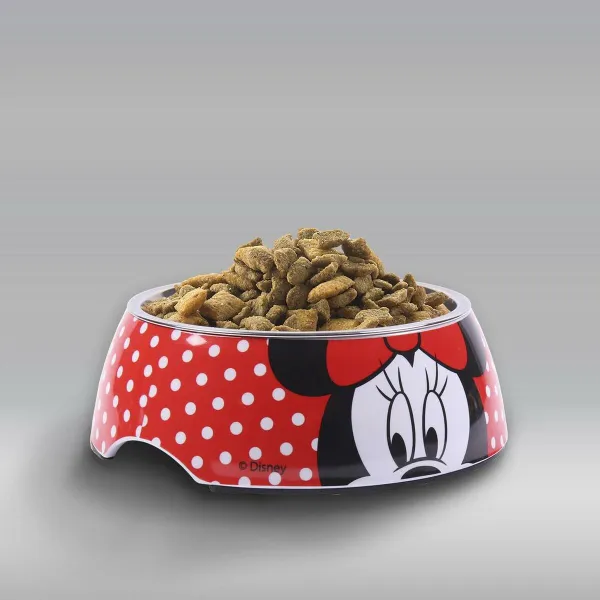 Suņu barotava Minnie Mouse Sarkans Melamīna 180 ml Melns Metāls