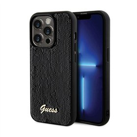 Guess Sequin Script Metal - Case for iPhone 13 Pro Max (black)