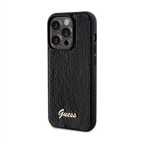 Guess Sequin Script Metal - Case for iPhone 13 Pro Max (black)