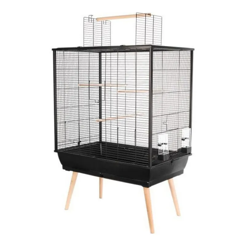 Paukščių narvelis Zolux Neo Jili H80 Juoda 78 x 81 x 48 cm
