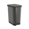 Šiukšliadėžė su pedalu Rotho Ribo Graphite Grafito Plastmasinis 35 L