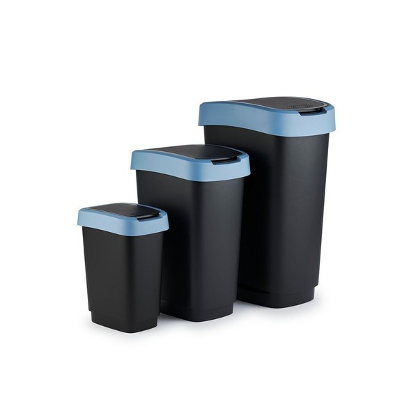 Waste bin Rotho Twist Blue Blue Plastic 25 L