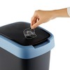 Waste bin Rotho Twist Blue Blue Plastic 50 L