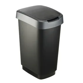 Kierrätysastia Rotho Twist Silver Hopeinen Muovinen 25 L