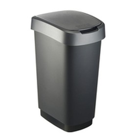 Kierrätysastia Rotho Twist Silver Hopeinen Muovinen 50 L