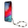 Guess White Pearl Strap - Case iPhone 12 Pro Max (Clear)